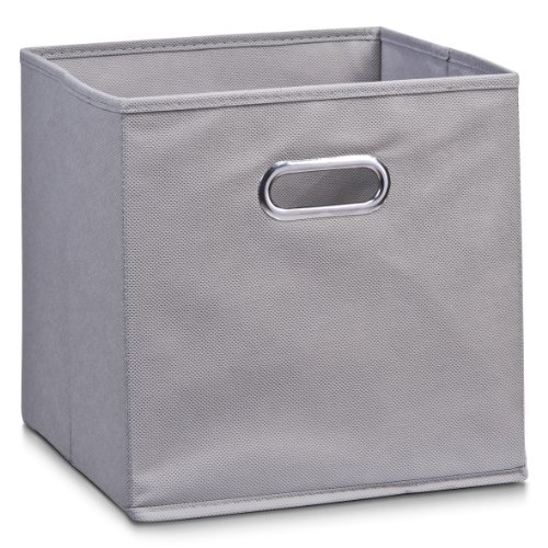 Zeller Vlies Aufbewahrungs-Box 4er Set 28 x 28 x 28 cm, farbig, faltbare Regal-Boxen Ordnungs-Boxen Regal-Korb quadratisch; 4teilig - je 1 Stück pro Farbe - 2