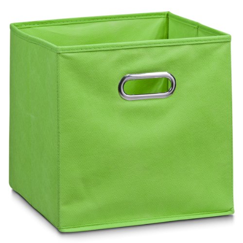 Zeller Vlies Aufbewahrungs-Box 4er Set 28 x 28 x 28 cm, farbig, faltbare Regal-Boxen Ordnungs-Boxen Regal-Korb quadratisch; 4teilig - je 1 Stück pro Farbe - 4