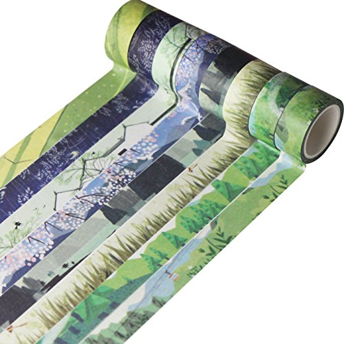 UOOOM 24 Rollen Washi Tape Set - Frühling Sommer Herbst und Winter Kreative Design Klebebänder Papierband - Masking Tape deko klebeband buntes Klebebänder DIY scrapbook - 3