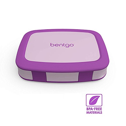Bentgo Kids – Kinder Lunchbox / Bento Box / Brotdose mit 5 Unterteilungen, auslaufsicher (Lila) - 2