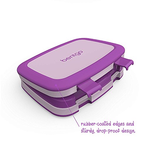 Bentgo Kids – Kinder Lunchbox / Bento Box / Brotdose mit 5 Unterteilungen, auslaufsicher (Lila) - 3