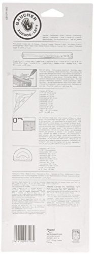 MAPED 897118 Geometrieset für Linkshänder, Lineal, Winkelmesser, Zeichendreieck -