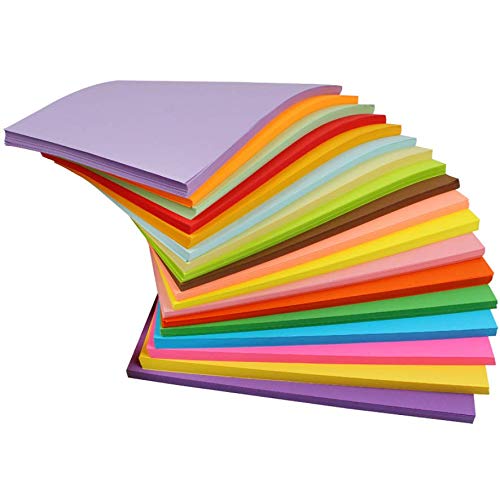 10 Farben, A4 120 g/m² ,100 Blatt Verdicken Buntpapier Farbigen A4 Kopierpapier Papier , Farbige Buntes Papier Ton-Papier, für DIY Kunst Handwerk (20 * 30cm) - 3